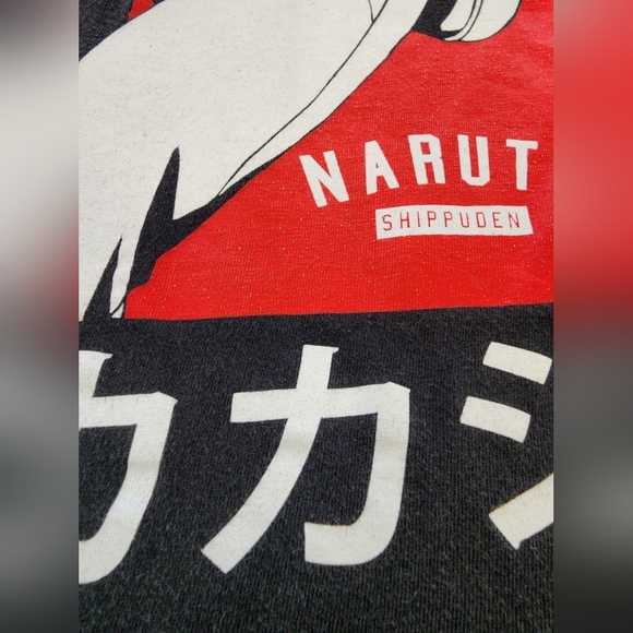 Naruto Shippuden Black Graphic T-Shirt, Size Large - Picture 5 of 13
